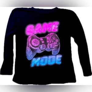 The children’s place Gamer LS black neon T-shirt size large 10/12